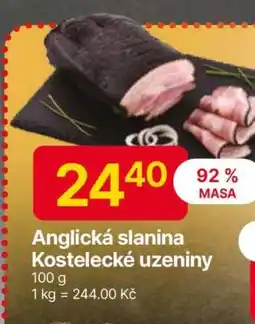 Hruška Anglická slanina Kostelecké uzeniny nabídka