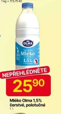 Hruška Mléko Olma 1,5% čerstvé, polotučné nabídka