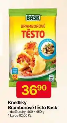 Hruška Knedlíky, Bramborové těsto Bask nabídka