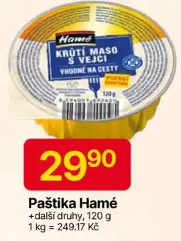 Hruška Paštika Hamé nabídka