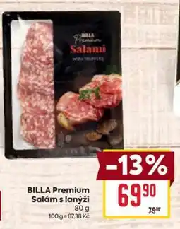 Billa BILLA Premium Salám s lanýži nabídka