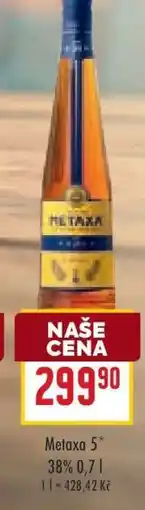 Billa Metaxa 5 nabídka