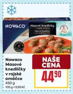 Billa NOWACO Masové knedlíčky v rajské omáčce nabídka