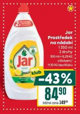Billa Jar prostředek na nádobí nabídka