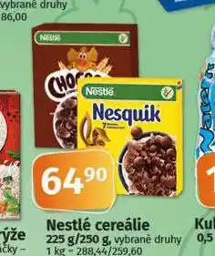 Coop Nestlé cereálie nabídka