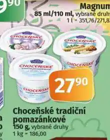 Coop Choceňské tradiční pomazánkové nabídka