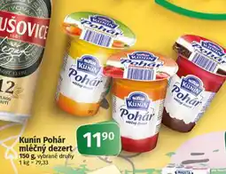 Coop Kunín pohár mléčný dezert nabídka