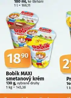Coop Bobík maxi smetanový krém nabídka