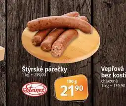Coop Štýrské párečky nabídka