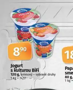Coop Jogurt s kulturou bifi nabídka
