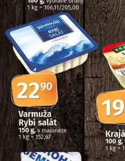 Coop Varmuža rybí salát nabídka