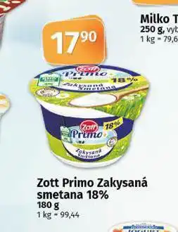 Coop Zott primo zakysaná smetana 18% nabídka