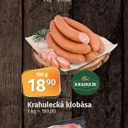 Coop Krahulecká klobása nabídka