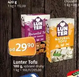 Coop Lunter tofu nabídka