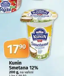 Coop Kunín smetana 12% nabídka