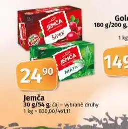 Coop Jemča čaj nabídka