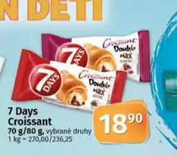 Coop 7days croissant nabídka