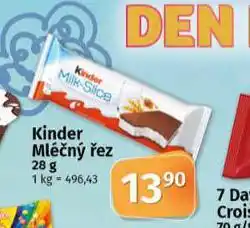 Coop Kinder mléčný řez nabídka