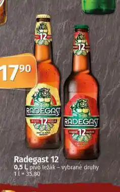 Coop Pivo radegast ryze hořká 12 nabídka