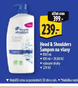 Albert Head&shoulders šampon nabídka