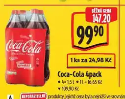 Albert Coca cola 4pack nabídka
