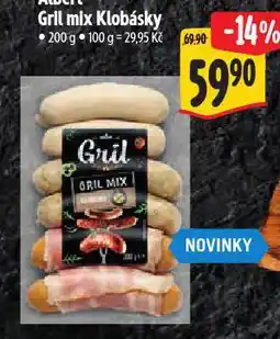 Albert Gril mix klobásky nabídka
