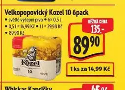 Albert Pivo velkopopovický kozel 10 nabídka