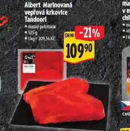 Albert Marinovaná vepřová krkovice tandoori nabídka