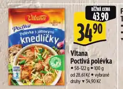 Albert Vitana poctivá polévka nabídka