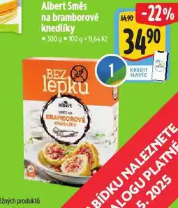 Albert Směs na bramborové knedlíky nabídka