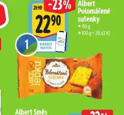 Albert Polomáčené sušenky nabídka