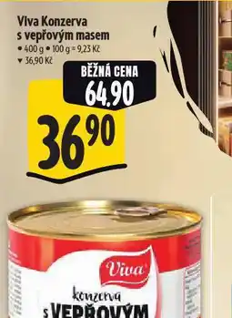 Albert Viva konzreva s vepřovým masem nabídka