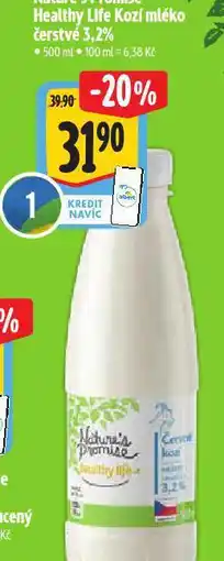 Albert Kozí mléko čerstvé 3,2% nabídka