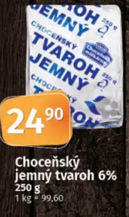 COOP TIP Choceňský jemný tvaroh 6% nabídka