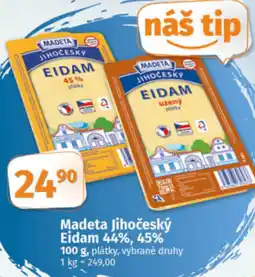 COOP TIP Madeta Jihočeský Eidam 44%, 45% nabídka
