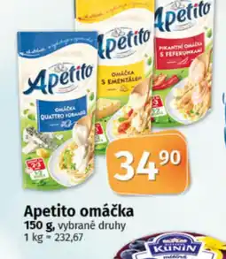 COOP TIP Apetito omáčka nabídka