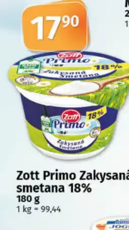 COOP TIP Zott Primo Zakysaná smetana 18% nabídka