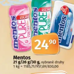 COOP TIP Mentos nabídka