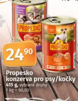 COOP TIP Propesko konzerva pro psy/kočky nabídka