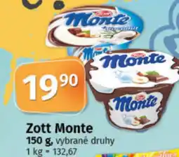 COOP TIP Zott Monte nabídka