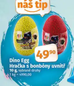 COOP TIP Dino Egg Hračka s bonbóny uvnitř nabídka