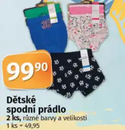 COOP TIP Dětské spodní prádlo nabídka