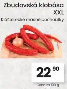 Kubík potraviny Zbudovská klobása XXL nabídka