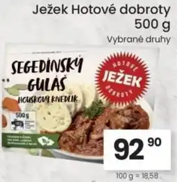 Kubík potraviny Ježek Hotové dobroty nabídka