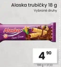 Kubík potraviny Alaska trubičky nabídka