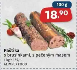 Coop Paštika s brusinkami, s pečeným masem nabídka