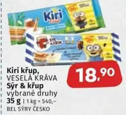 Coop Kiri křup, VESELÁ KRÁVA Sýr & křup nabídka