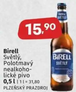 Coop Birell Světlý, Polotmavý nealkoho- lické pivo nabídka