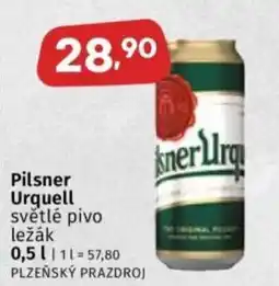 Coop Pilsner Urquell světlé pivo ležák nabídka
