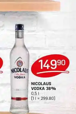 Flop NICOLAUS VODKA 38% 0,5l nabídka